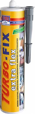 ΣΙΛΙΚΟΝΗ ΣΦΡΑΓΙΣΤΙΚΟ TURBO-FIX EXTRA FLEX 290 ml ΓΚΡΙ (98467)