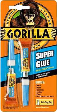 ΚΟΛΛΑ ΣΤΙΓΜΗΣ SUPER GLUE ΣΕΤ 2 ΤΜΧ 3gr Gorilla (4044101)