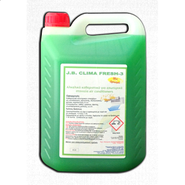 ΚΑΘΑΡΙΣΤΙΚΟ AIRCONDITION ΓΙΑ ΕΣΩΤΕΡΙΚΑ ΣΤΟΙΧΕΙΑ 4Lt Clima Fresh-3 J.B (235501191)