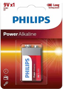 ΜΠΑΤΑΡΙΑ ΑΛΚΑΛΙΚΗ ΤΕΤΡΑΓΩΝΗ 9V Philips (6LR61P1B/10)