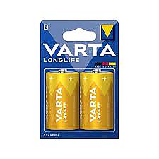ΜΠΑΤΑΡΙΕΣ ΑΛΚΑΛΙΚΕΣ "D" LONGLIFE 2ΤΜΧ 1.5V Varta (LR20/4120)