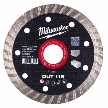 ΔΙΑΜΑΝΤΟΔΙΣΚΟΣ Ø115mm DUT 115 Milwaukee (4932399526)