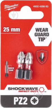 ΜΥΤΕΣ SHOCKWAVE™ PZ2X 25MM ΣΕΤ 2ΤΜΧ Milwaukee (4932430863)
