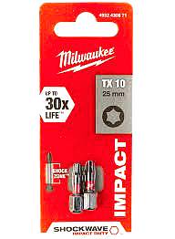 ΜΥΤΕΣ SHOCKWAVE™ TX10 X 25MM ΣΕΤ 2ΤΜΧ Milwaukee (4932430871)