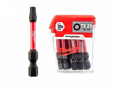 ΜΥΤΕΣ SHOCKWAVE™ TX25 X 50MM ΣΕΤ 10ΤΜΧ  Milwaukee (4932430882)