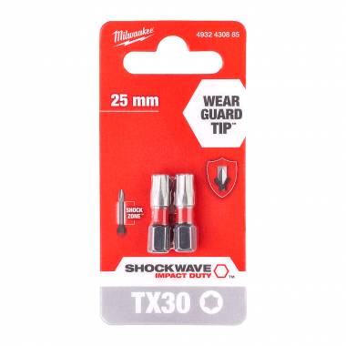 ΜΥΤΕΣ TORX TX30x25 mm – 2TMX SHOCKWAVE™ IMPACT DUTY Milwaukee  (4932430885)