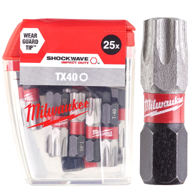 ΜΥΤΕΣ SHOCKWAVE™ TX40 X 25MM ΣΕΤ 25ΤΜΧ Milwaukee (4932430889)