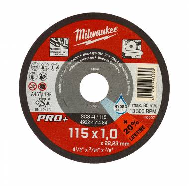 ΔΙΣΚΟΣ ΚΟΠΗΣ ΜΕΤΑΛΛΟΥ Ø115Χ1mm SCS41/115 PRO+ Milwaukee (4932451484)