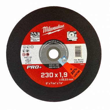 ΔΙΣΚΟΣ ΚΟΠΗΣ ΜΕΤΑΛΛΟΥ Ø230Χ1.9mm SCS41/230PRO+ Milwaukee (4932451490)