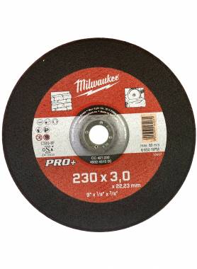 ΔΙΣΚΟΣ ΚΟΠΗΣ ΠΕΤΡΑΣ/ΜΑΡΜΑΡΟΥ Ø230Χ3mm CC42/230PRO+ Milwaukee (4932451500)