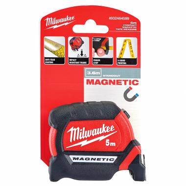ΜΕΤΡΟ ΜΑΓΝΗΤΙΚΟ Β.Τ 5m Milwaukee (4932464599)