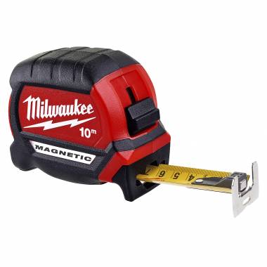 ΜΕΤΡΟ PREMIUM ΜΑΓΝΗΤΙΚΟ ΜΕ ΠΛΑΤΙΑ ΛΑΜΑ 10m Milwaukee (4932464601)