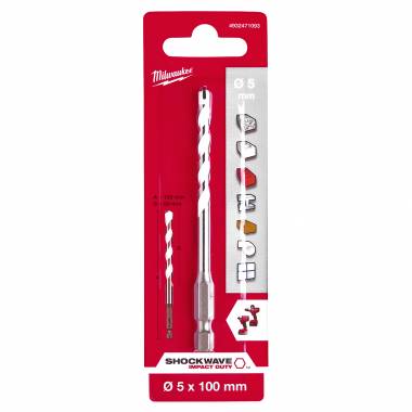 ΤΡΥΠΑΝΙ TCT ΠΟΛΛΑΠΛΩΝ ΥΛΙΚΩΝ Φ5Χ100mm Milwaukee (4932471093)