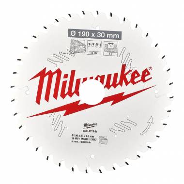 ΔΙΣΚΟΣ ΚΟΠΗΣ ΞΥΛΟΥ Φ190Χ1.6mm CSB PW Milwaukee (4932471301)