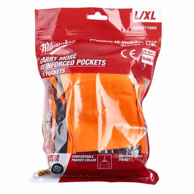 ΓΙΛΕΚΟ PRMIUM ΠΟΡΤΟΚΑΛΙ ΑΝΑΚΛΑΣΤΙΚΟ L/XL Milwaukee (4932471899)
