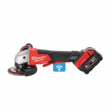 M18 FUEL™ ONE-KEY™ ONEFSAG125XPDB-502X ΓΩΝΙΑΚΟΣ ΤΡΟΧΟΣ Ø 125mm ΜΕ ΔΙΑΚΟΠΤΗ ΤΥΠΟΥ ΣΚΑΝΔΑΛΗΣ ΚΑΙ ΦΡΕΝΟ Milwaukee (4933478435)