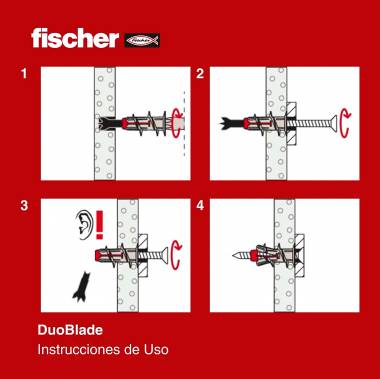 ΒΥΣΜΑ ΑΥΤΟΔΙΑΤΡΗΤΟ ΓΥΨΟΣΑΝΙΔΑΣ DUOBLADE 40τμχ Fischer (545677)