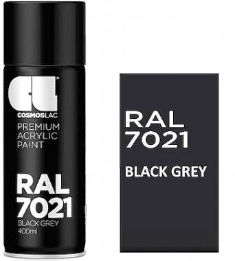 ΣΠΡΕΙ PREMIUM ACRYLIC PAINT BLACK GREY RAL 7021 GLOSS CosmosLac (N420)