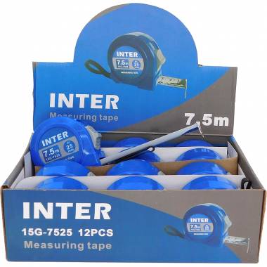 ΜΕΤΡΟ INTER 7.5m x 25mm  ΜΠΛΕ (8Z15G7525)