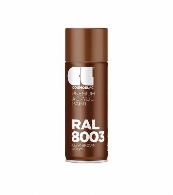 ΣΠΡΕΙ PREMIUM ACRYLIC PAINT CLAY BROWN RAL8003 GLOSS CosmosLac (N324)