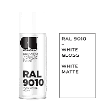 ΣΠΡΕΙ PREMIUM ACRYLIC PAINT PURE WHITE RAL9010 GLOSS CosmosLac (N300)