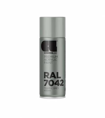 ΣΠΡΕΙ PREMIUM ACRYLIC PAINT TRAFFIC GREY RAL7042 GLOSS CosmosLac (N306)