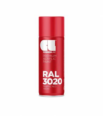 ΣΠΡΕΙ PREMIUM ACRYLIC PAINT TRAFFIC RED RAL3020 GLOSS CosmosLac (N312)