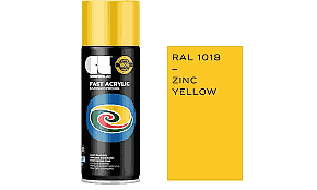 ΣΠΡΕΙ PREMIUM ACRYLIC PAINT ZINC YELLOW RAL1018 GLOSS CosmosLac (N313)