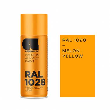 ΣΠΡΕΙ PREMIUM ACRYLIC PAINT MELON YELLOW RAL1028 GLOSS CosmosLac (N320)