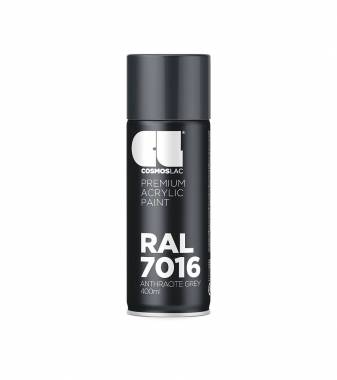 ΣΠΡΕΙ PREMIUM ACRYLIC PAINT ANTRACITE GREY RAL7016 GLOSS CosmosLac (N322)