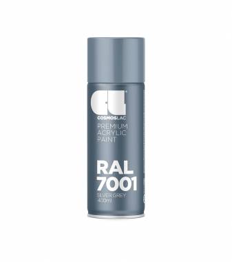 ΣΠΡΕΙ PREMIUM ACRYLIC PAINT SILVER GREY RAL7001 GLOSS CosmosLac (N411)