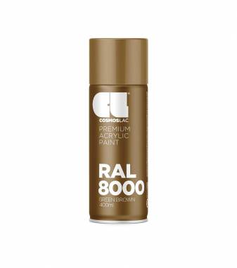 ΣΠΡΕΙ PREMIUM ACRYLIC PAINT GREEN BROWN RAL8000 GLOSS CosmosLac (N466)