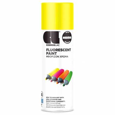 ΣΠΡΕΙ ΦΘΟΡΙΖΟΝ FLUORESCENT YELLOW N 494 ΚΙΤΡΙΝΟ 400ml Cosmos Lac