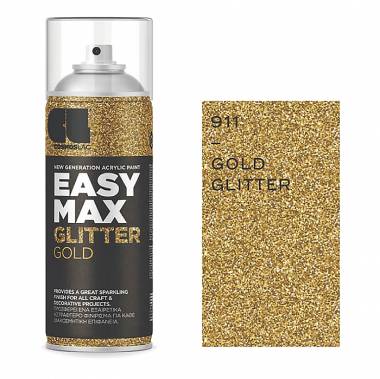 ΣΠΡΕΙ EASY MAX GLITTER GOLD No 911 400ml Cosmos Lac