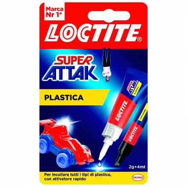 ΚΟΛΛΑ ALL PLASTICS SUPER ATTAK 2gr + 4ml Loctite