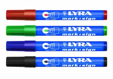 ΜΑΡΚΑΔΟΡΟΣ ΑΝΕΞΙΤΗΛΟΣ “Permanent Marker” ΚΟΚΚΙΝΟΣ 1-4mm Lyra (L4020017)