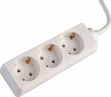 ΠΟΛΥΜΠΡΙΖΟ 3 ΘΕΣΕΩΝ ΜΕ ΚΑΛΩΔΙΟ 3 Χ 1,5mm 5m Eurolamp (147-62240)