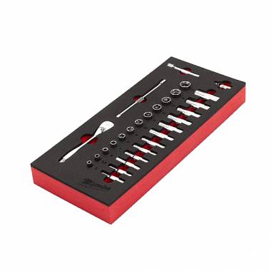 ΕΝΘΕΤΟ ΚΑΣΤΑΝΙΑ & ΚΑΡΥΔΑΚΙΑ 1/4" ΣΕΤ 28τμχ Milwaukee (4932479824)