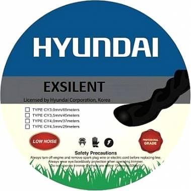 ΜΠΕΤΟΝΙΑ ΜΕΣΙΝΕΖΑΣ ΣΤΡΟΓΓΥΛΗ 4.5mmX25M Hyundai Xtreme (243900181)
