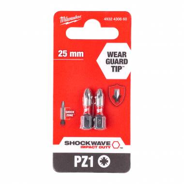 ΜΥΤΕΣ SHOCKWAVE™ PZ1 X 25MM ΣΕΤ 2ΤΜΧ Milwaukee (4932430860)