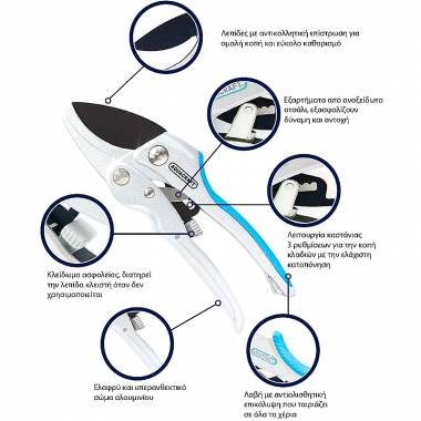 ΨΑΛΙΔΙ ΚΗΠΟΥ EASY CUT 2 ΣΕ 1 ΜΕ ΚΑΣΤΑΝΙΑ Aquacraft (330120)