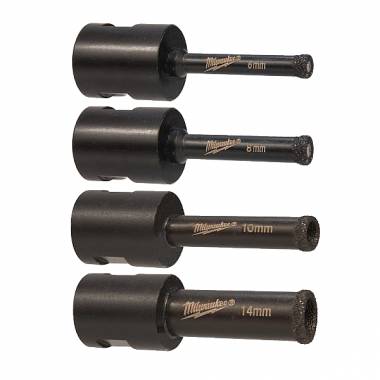 SET ΠΟΤΗΡΟΤΡΥΠΑΝΑ ΔΙΑΜΑΝΤΙΟΥ 4 ΤΕΜ Μ14DIAMOND MAX Milwaukee (4932471863)